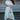 Tea Princess Eve Set in pale mint - lace off -shoulder-top and high low skirt