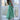 Tea Princess Jade Set - emerald green two-piece with tie-back top and lace skirt