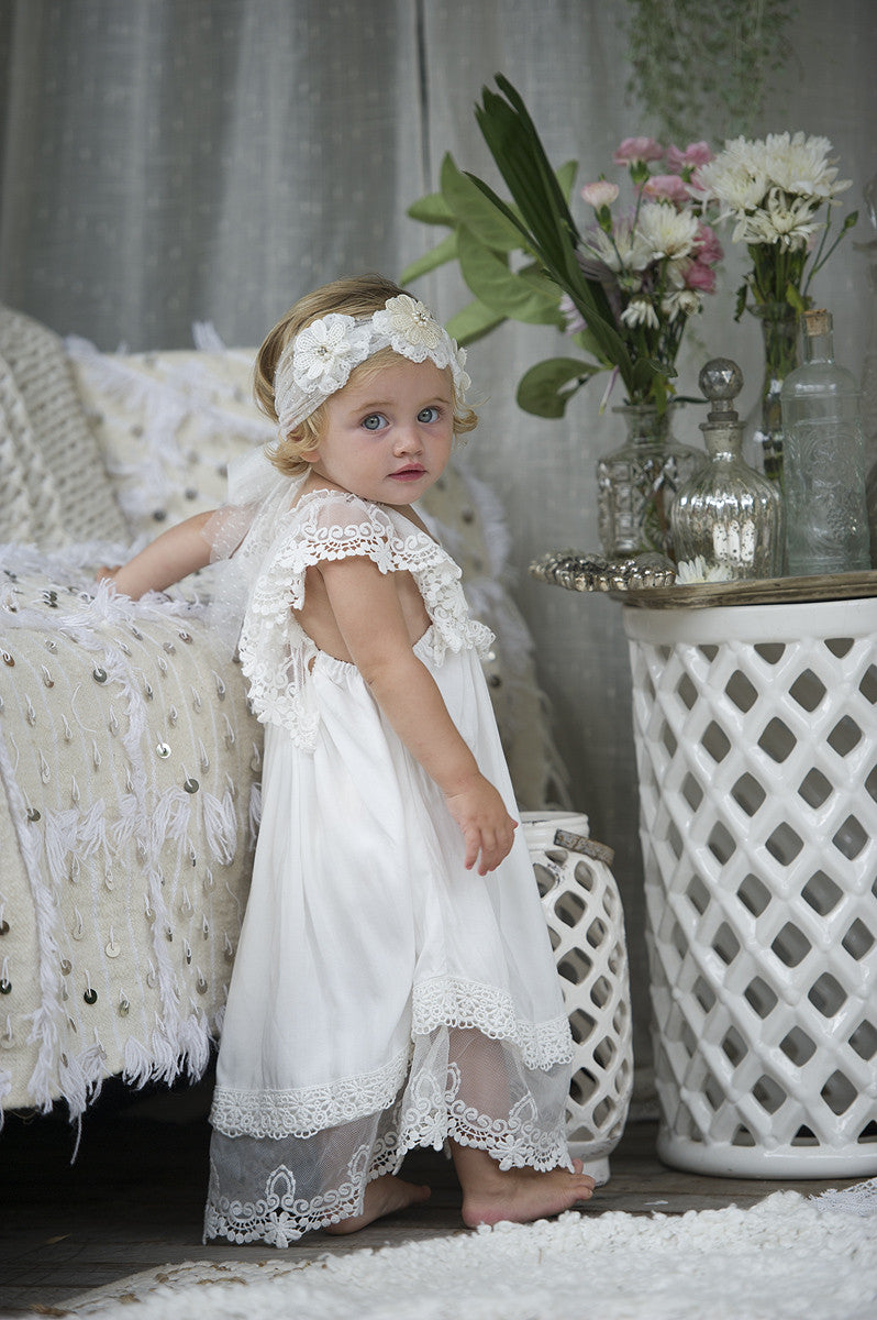 Baby Chloe dress with bloomers - Tea Princess