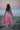 Tea Princess Cloud set -pink cotton two-piece outfit with layered skirt and puff sleeve