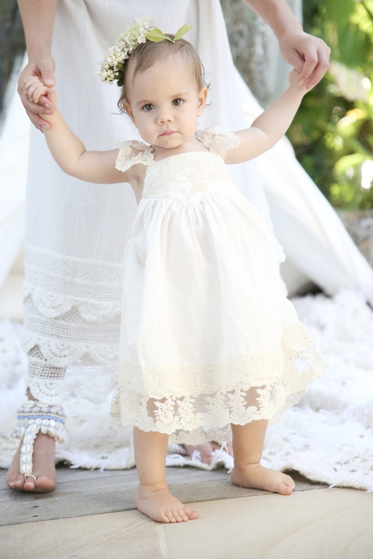 Baby Ivory French Vanilla Dress - Tea Princess