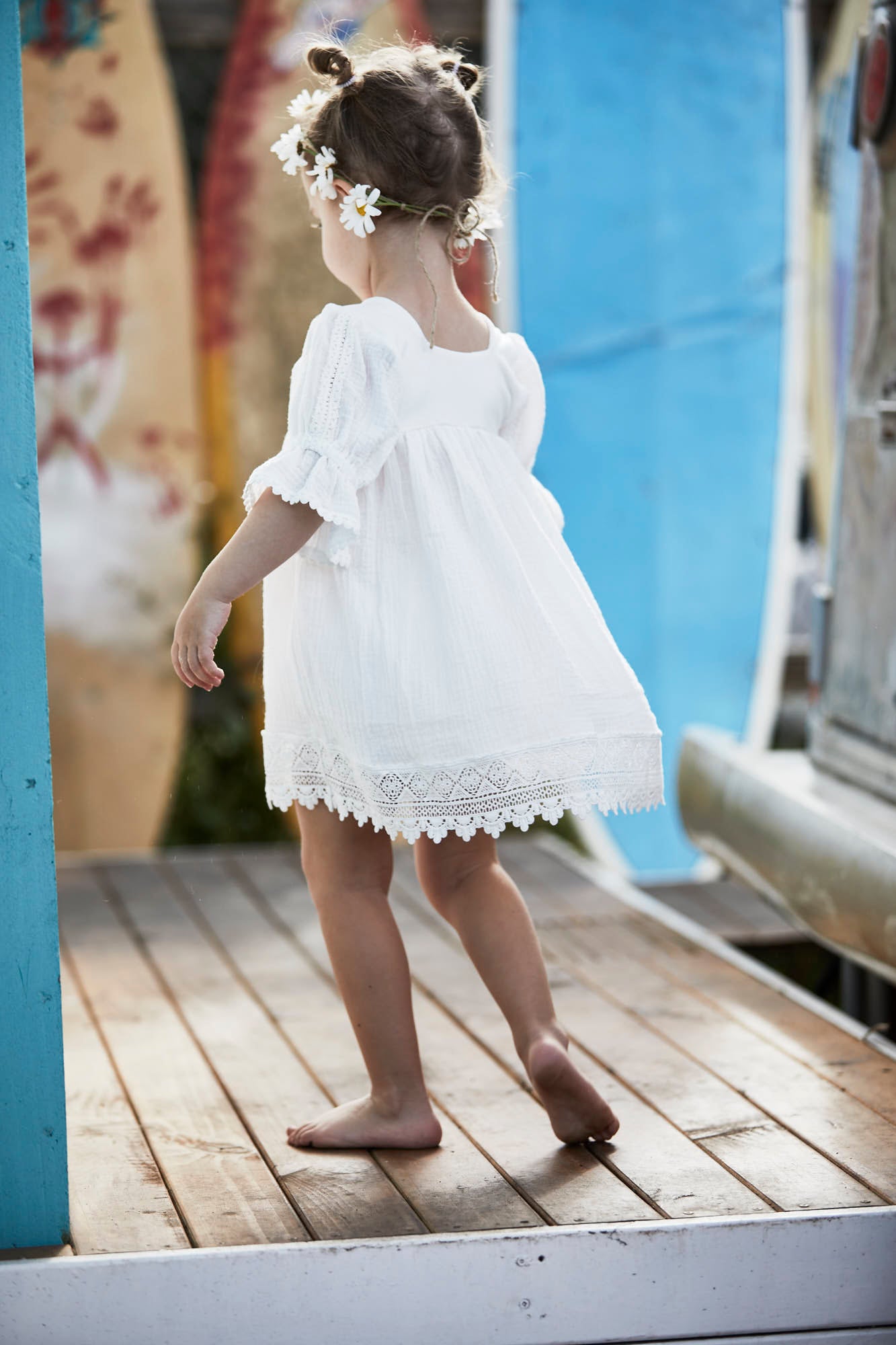 Ivory baby girl dress clearance