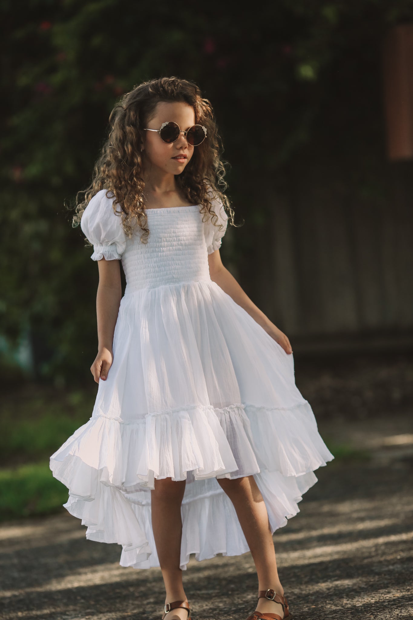 Girls white dress
