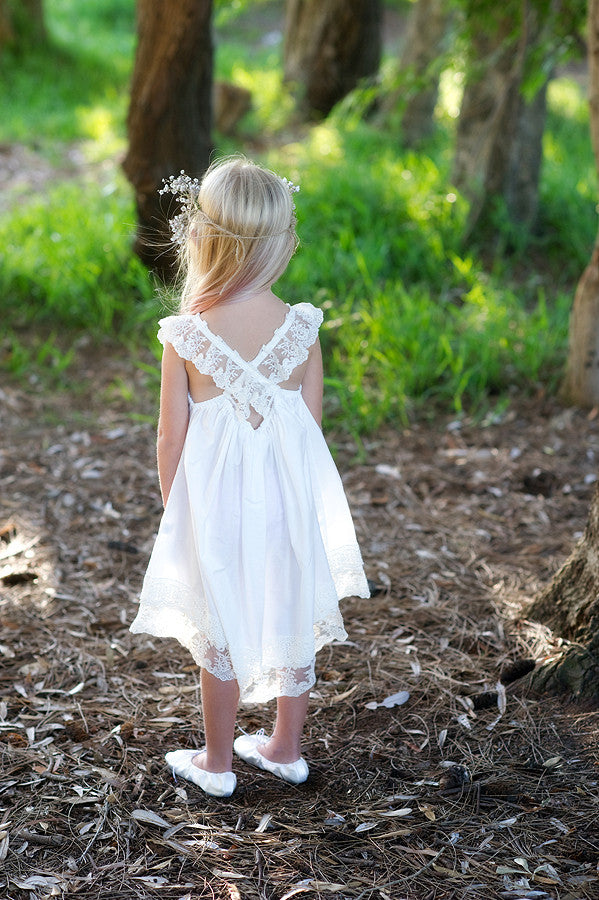 SECOND - French Vanilla Dress Ivory/Off White Lace